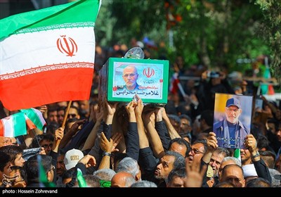 تشییع پیکر سرلشکر شهیدغلامرضا محرابی در بهشت زهرا(س)