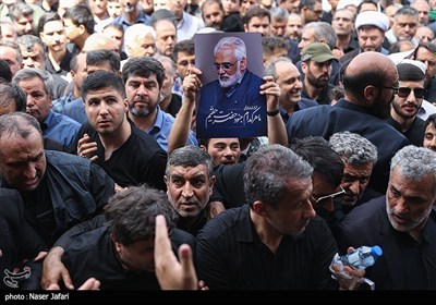 تشییع و تدفین پیکر شهید طهرانچی در حرم حضرت عبدالعظیم حسنی (ع)