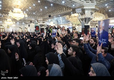 تشییع و تدفین پیکر شهید طهرانچی در حرم حضرت عبدالعظیم حسنی (ع)