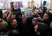 تشییع و تدفین پیکر شهید طهرانچی در حرم حضرت عبدالعظیم حسنی (ع)