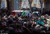 تشییع و تدفین پیکر شهید طهرانچی در حرم حضرت عبدالعظیم حسنی (ع)