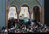 تشییع و تدفین پیکر شهید طهرانچی در حرم حضرت عبدالعظیم حسنی (ع)