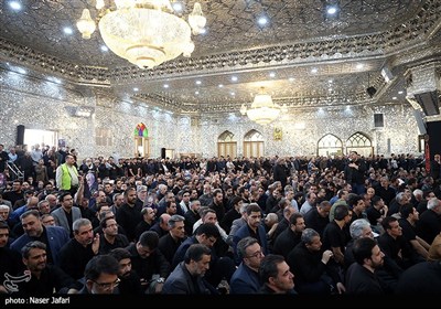 تشییع و تدفین پیکر شهید طهرانچی در حرم حضرت عبدالعظیم حسنی (ع)