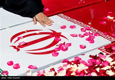 مراسم خاکسپاری شهدای اقتدار ایران در امامزاده صالح (ع)