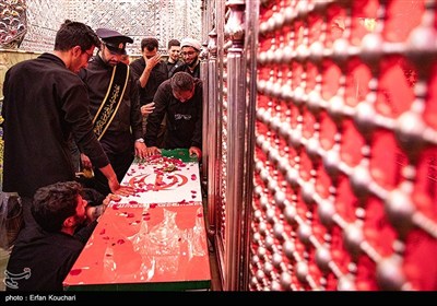 مراسم خاکسپاری شهدای اقتدار ایران در امامزاده صالح (ع)