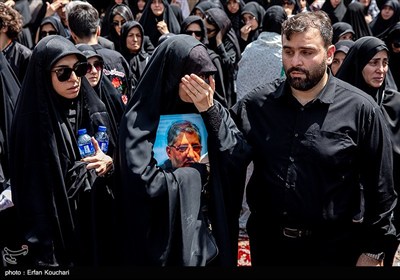 مراسم خاکسپاری شهدای اقتدار ایران در امامزاده صالح (ع)