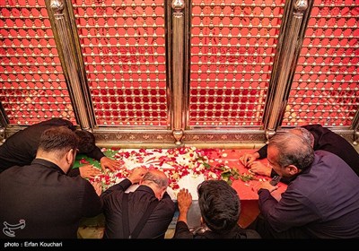 مراسم خاکسپاری شهدای اقتدار ایران در امامزاده صالح (ع)