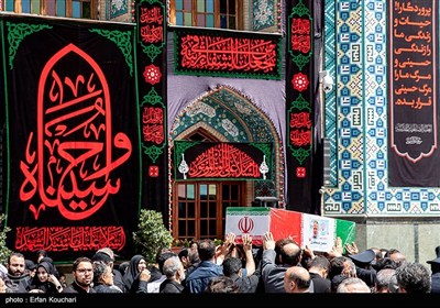 مراسم خاکسپاری شهدای اقتدار ایران در امامزاده صالح (ع)