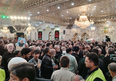 تشییع باشکوه فرمانده/ پیکر شهید‌ سلامی ‌در حرم عبدالعظیم‌ آرام گرفت+فیلم