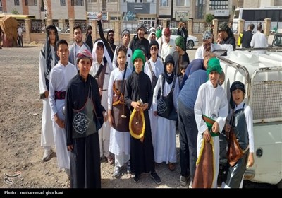 طنین‌انداز شدن نوای کاروان نینوا در خیابان‌های بیرجند