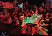 وداع با پیکر شهید رضا بسطامی در بیجار+تصاویر