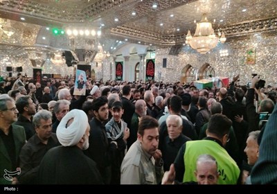 پیکر شهید‌ سلامی ‌در حرم عبدالعظیم‌ آرام گرفت