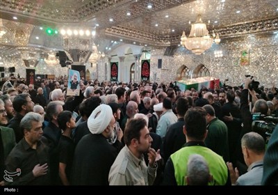 پیکر شهید‌ سلامی ‌در حرم عبدالعظیم‌ آرام گرفت