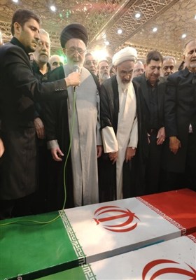 پیکر شهید‌ سلامی ‌در حرم عبدالعظیم‌ آرام گرفت