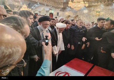 پیکر شهید‌ سلامی ‌در حرم عبدالعظیم‌ آرام گرفت