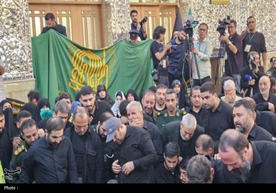 پیکر شهید‌ سلامی ‌در حرم عبدالعظیم‌ آرام گرفت