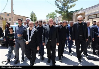 افین در اوج/مراسم تشییع نمادین سردار سرلشکر شهید حاج محمد کاظمی در روستای افین
