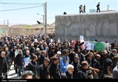 افین در اوج/مراسم تشییع نمادین سردار سرلشکر شهید حاج محمد کاظمی در روستای افین