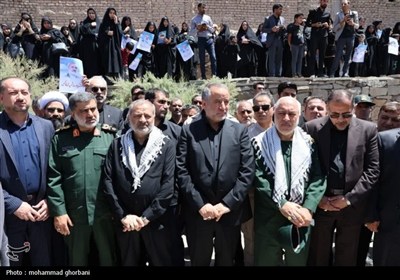 افین در اوج/مراسم تشییع نمادین سردار سرلشکر شهید حاج محمد کاظمی در روستای افین