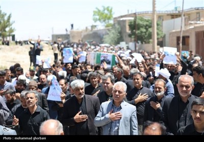 افین در اوج/مراسم تشییع نمادین سردار سرلشکر شهید حاج محمد کاظمی در روستای افین