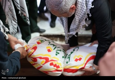 افین در اوج/مراسم تشییع نمادین سردار سرلشکر شهید حاج محمد کاظمی در روستای افین