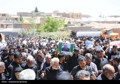 افین در اوج/مراسم تشییع نمادین سردار سرلشکر شهید حاج محمد کاظمی در روستای افین