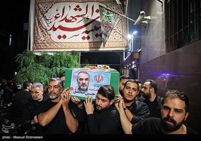 مراسم وداع با شهید محمد حسن محققی در هیئت محبان الفاطمه (س)