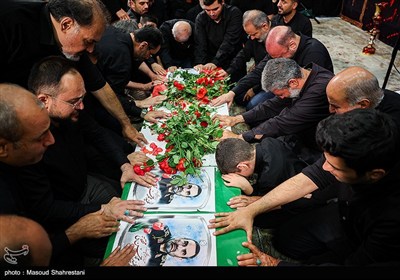 مراسم وداع با شهید محمد حسن محققی در هیئت محبان الفاطمه (س)