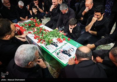 مراسم وداع با شهید محمد حسن محققی در هیئت محبان الفاطمه (س)