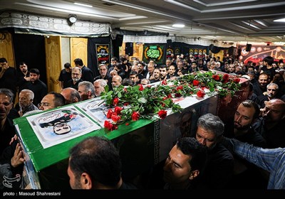 مراسم وداع با شهید محمد حسن محققی در هیئت محبان الفاطمه (س)