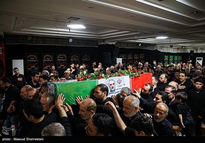 مراسم وداع با شهید محمد حسن محققی در هیئت محبان الفاطمه (س)