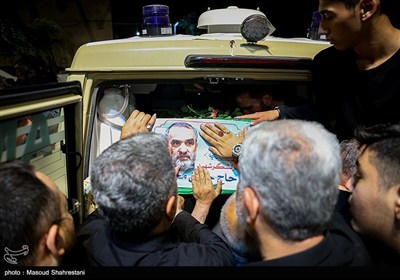 مراسم وداع با شهید محمد حسن محققی در هیئت محبان الفاطمه (س)