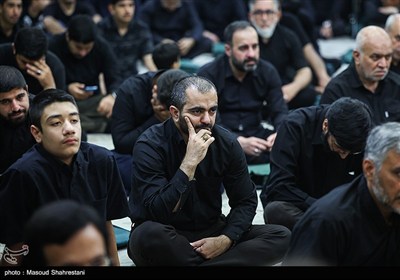 مراسم وداع با شهید محمد حسن محققی در هیئت محبان الفاطمه (س)