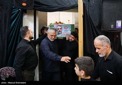 مراسم وداع با شهید محمد حسن محققی در هیئت محبان الفاطمه (س)
