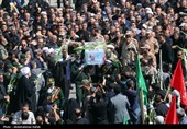 تشییع پیکر سپهید شهید علی شادمانی در همدان