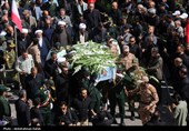تشییع پیکر سپهید شهید علی شادمانی در همدان