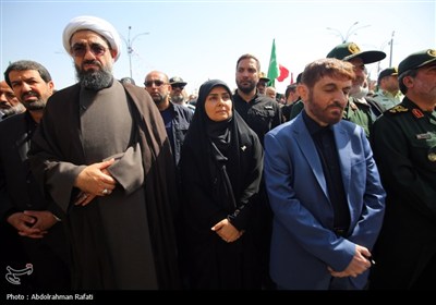 تشییع پیکر سپهید شهید علی شادمانی در همدان