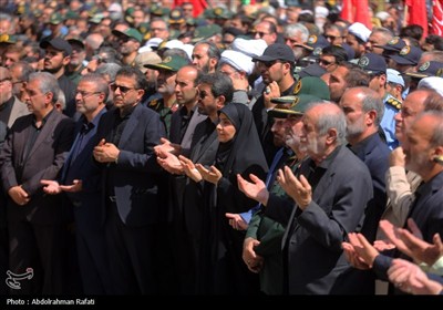 تشییع پیکر سپهید شهید علی شادمانی در همدان
