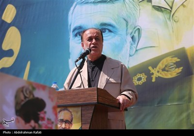 تشییع پیکر سپهید شهید علی شادمانی در همدان