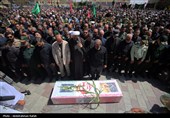 تشییع پیکر سپهید شهید علی شادمانی در همدان