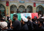 تشییع و تدفین پیکر شهید قناعت‌کار در حرم حضرت معصومه(س)