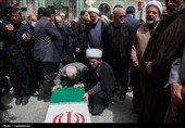 تشییع و تدفین پیکر شهید قناعت‌کار در حرم حضرت معصومه(س)
