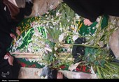 پیکر شهید سردار مهدی نعمتی در حرم حضرت عبدالعظیم(ع) آرام گرفت