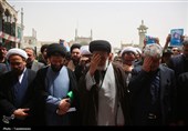 تشییع و تدفین پیکر شهید قناعت‌کار در حرم حضرت معصومه(س)