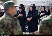 تشییع پیکر شهید مدافع وطن نیما ایزدی آرا در کرمانشاه