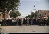 تشییع پیکر شهید مدافع وطن نیما ایزدی آرا در کرمانشاه