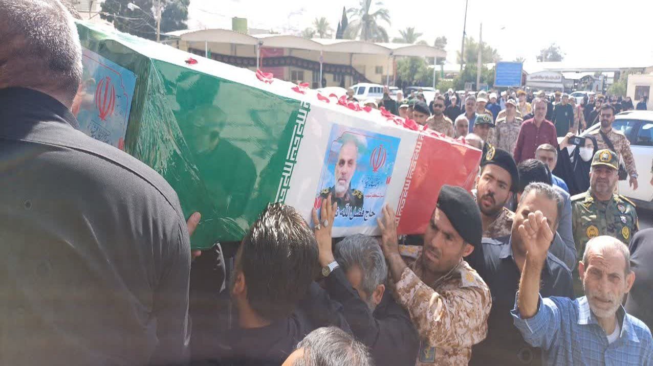 استقبال مردم کازرون از پیکر پاک سرلشکر پاسدار فضل‌الله نوذری