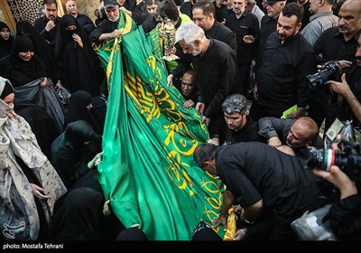 تشییع و خاکسپاری پیکر شهید &#171;حسین سلامی&#187; در حرم عبدالعظیم (ع)
