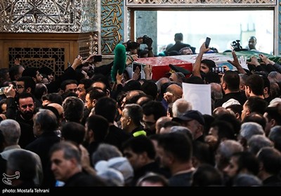 تشییع و خاکسپاری پیکر شهید &#171;حسین سلامی&#187; در حرم عبدالعظیم (ع)