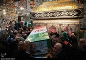 تشییع و خاکسپاری پیکر شهید «حسین سلامی» در حرم عبدالعظیم (ع)